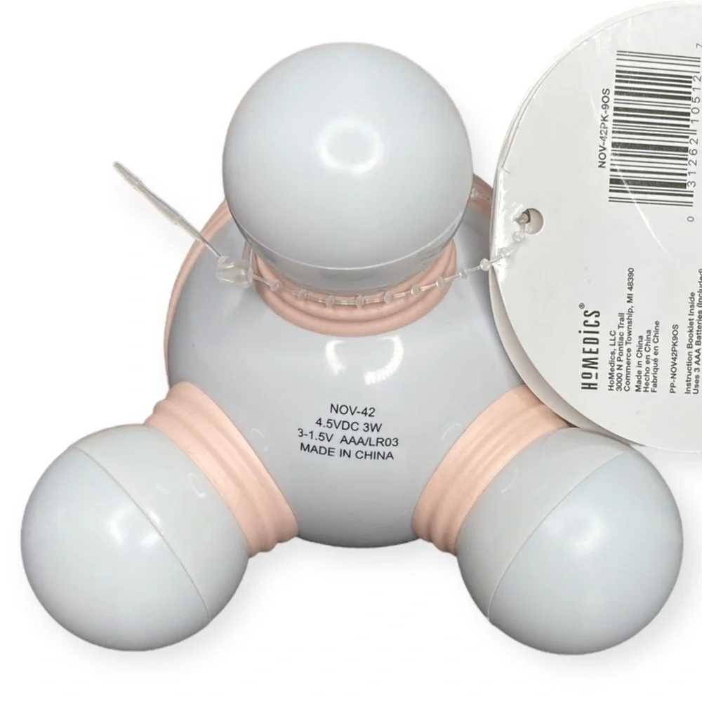 (11) HoMedics Marbleous Novelty Marble Portable Hand Held Mini Massager - Pink